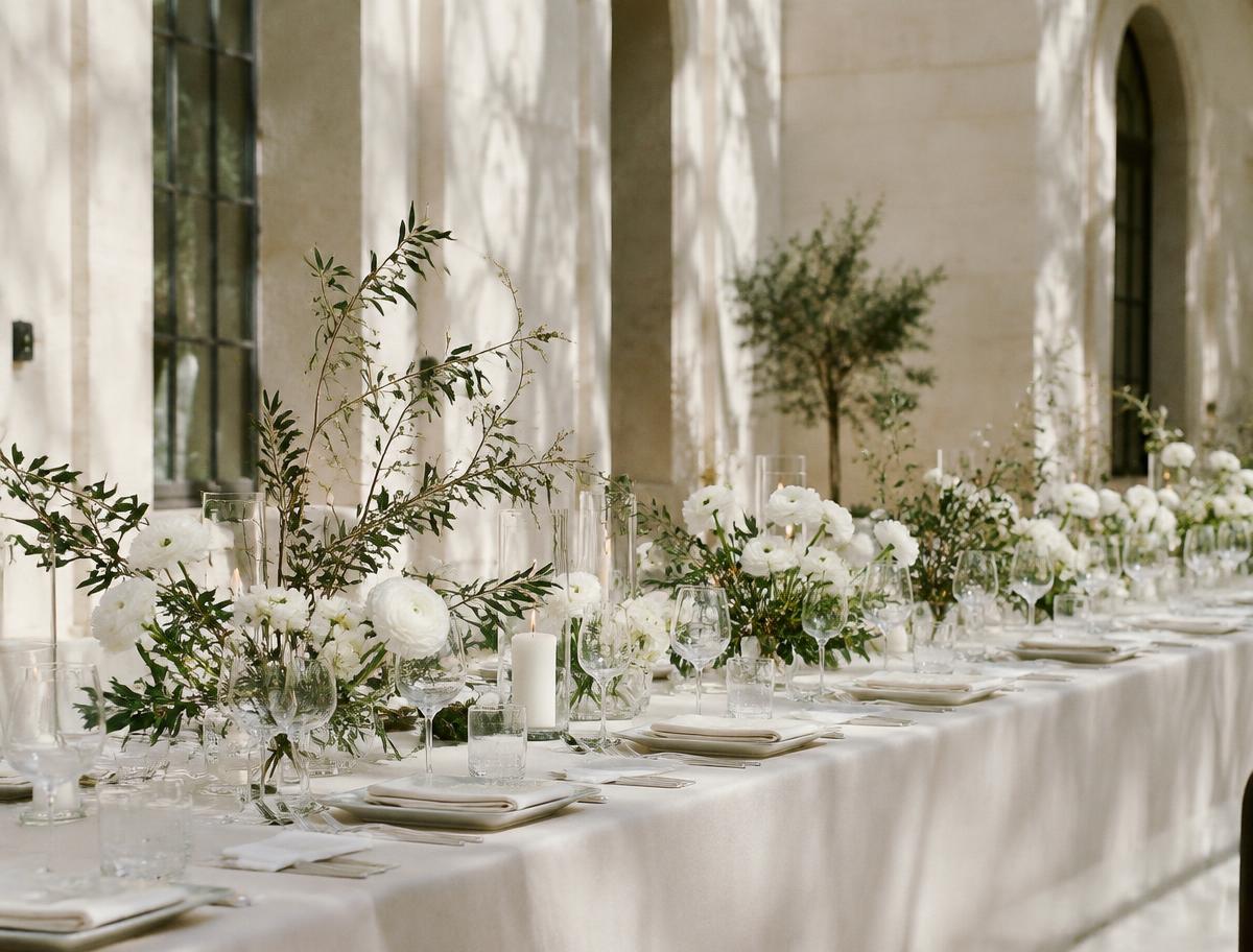 Considered table styling detail in warm daylight
